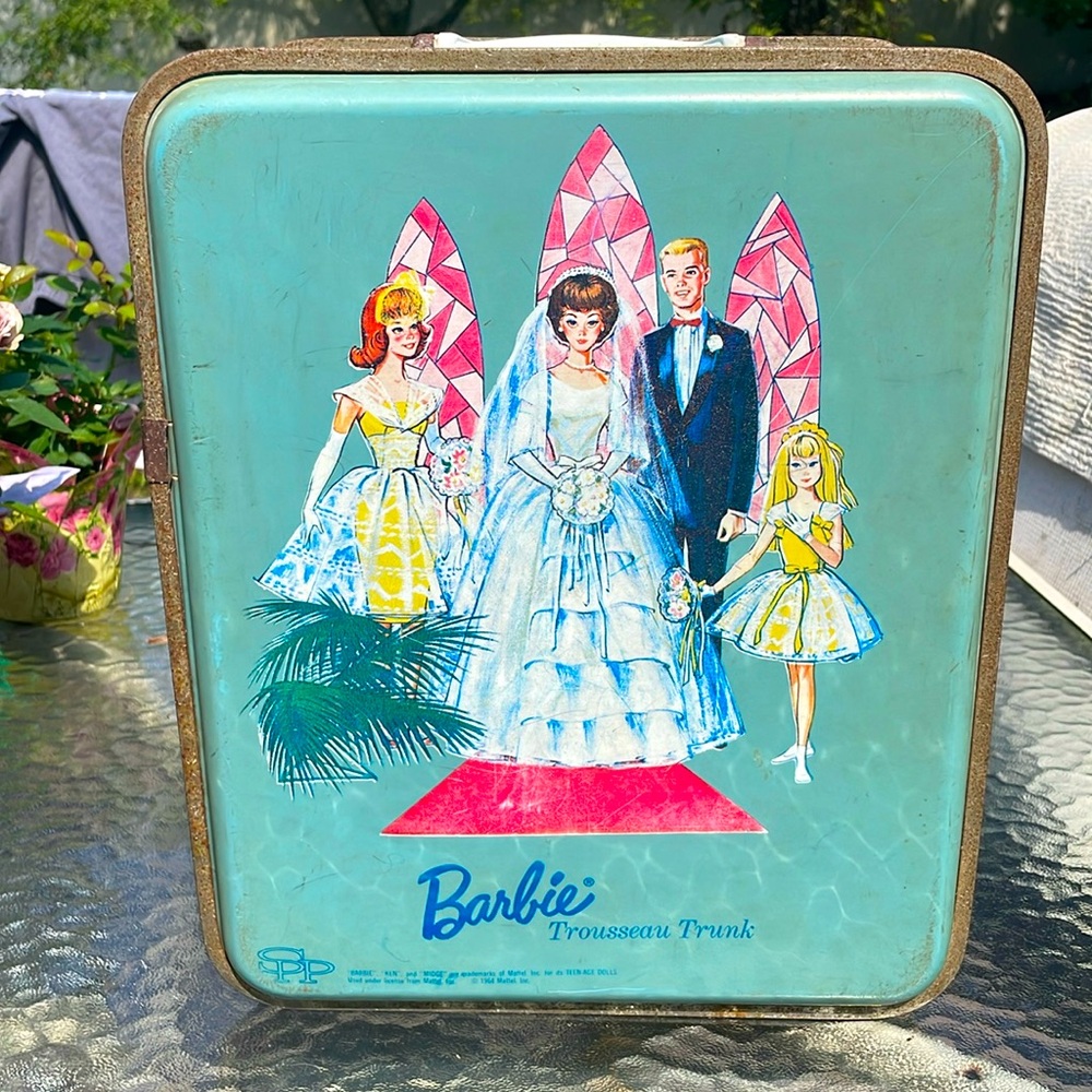 Vintage Barbie Trousseau Trunk-stamped 1964 by Mattel